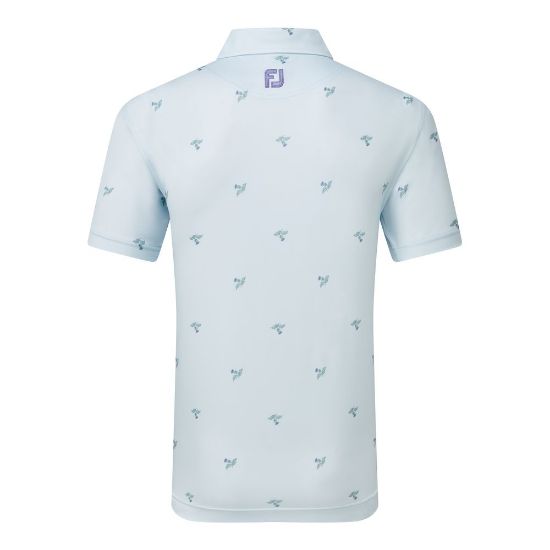 Picture of FootJoy Men's Thistle Print Lisle Golf Polo Shirt