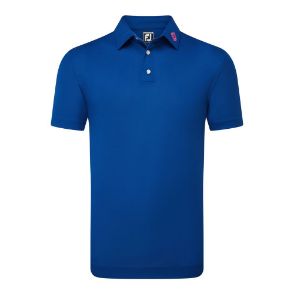 FootJoy Men's Stretch Pique Solid Deep Blue Golf Polo Shirt