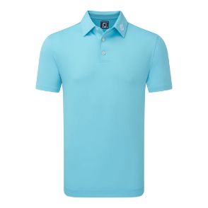  FootJoy Men's Stretch Pique Solid Riviera Blue Golf Polo Shirt