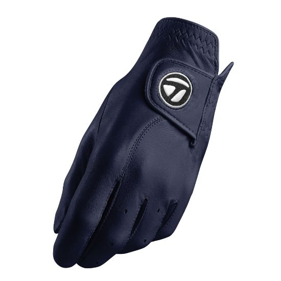 TaylorMade Tour Preferred Leather Navy Golf Glove Front View