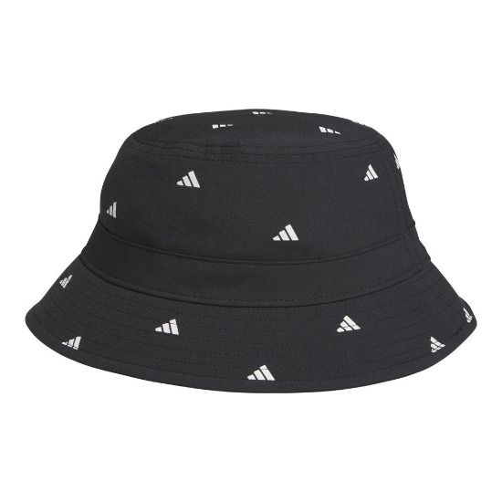 adidas Ladies Printed Black Golf Bucket Hat Back View