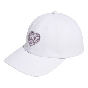 adidas Ladies "Need Par" White Golf Cap Side View