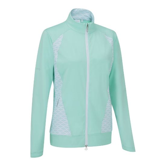 PING Ladies Harby Printed Blue Golf Mid Layer Side View