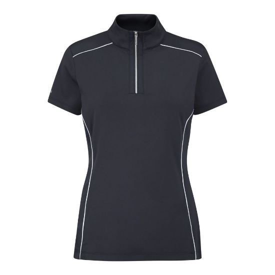 PING Ladies Romana Navy Golf Polo Shirt Front View