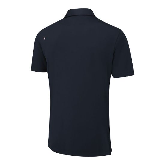 PING Men's Arizona Cactus Print Navy Golf Polo Shirt Back View