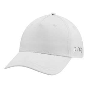 PING Ladies Cresting White Golf Cap Front View