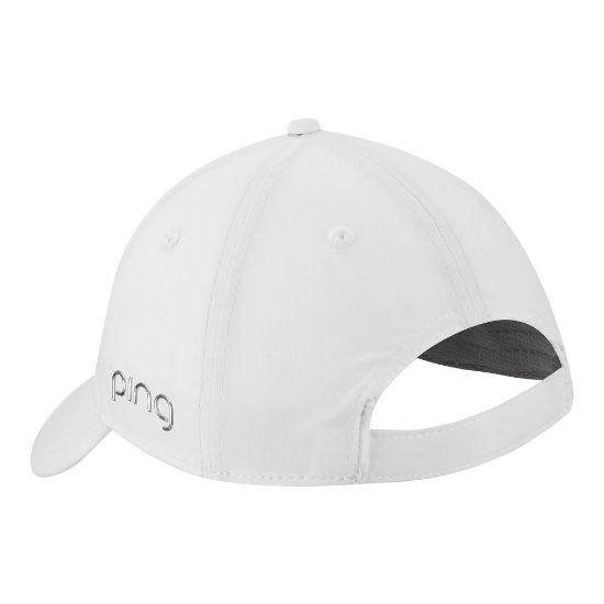 PING Ladies Cresting White Golf Cap Back View