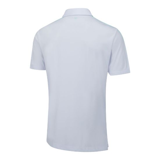 PING Men's Inver White Golf Polo Shirt Back View