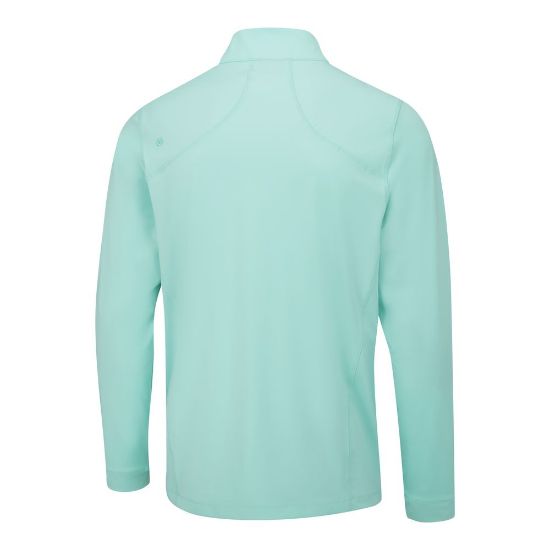 PING Men's Latham 1/4 Zip Aruba Blue Golf Midlayer Back View