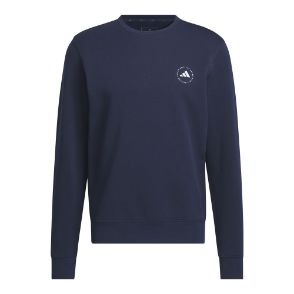 adidas Men's Core Crew Collegiate Navy Golf Sweatshirt Front View