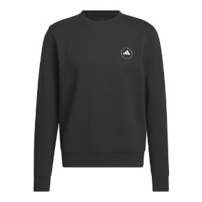 adidas Men's Core Crew Black Golf Sweatshirt Front View