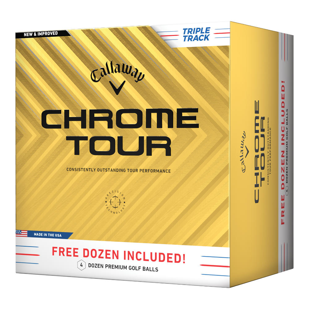 Callaway 4 for 3 Chrome Tour Triple Track Golf Balls