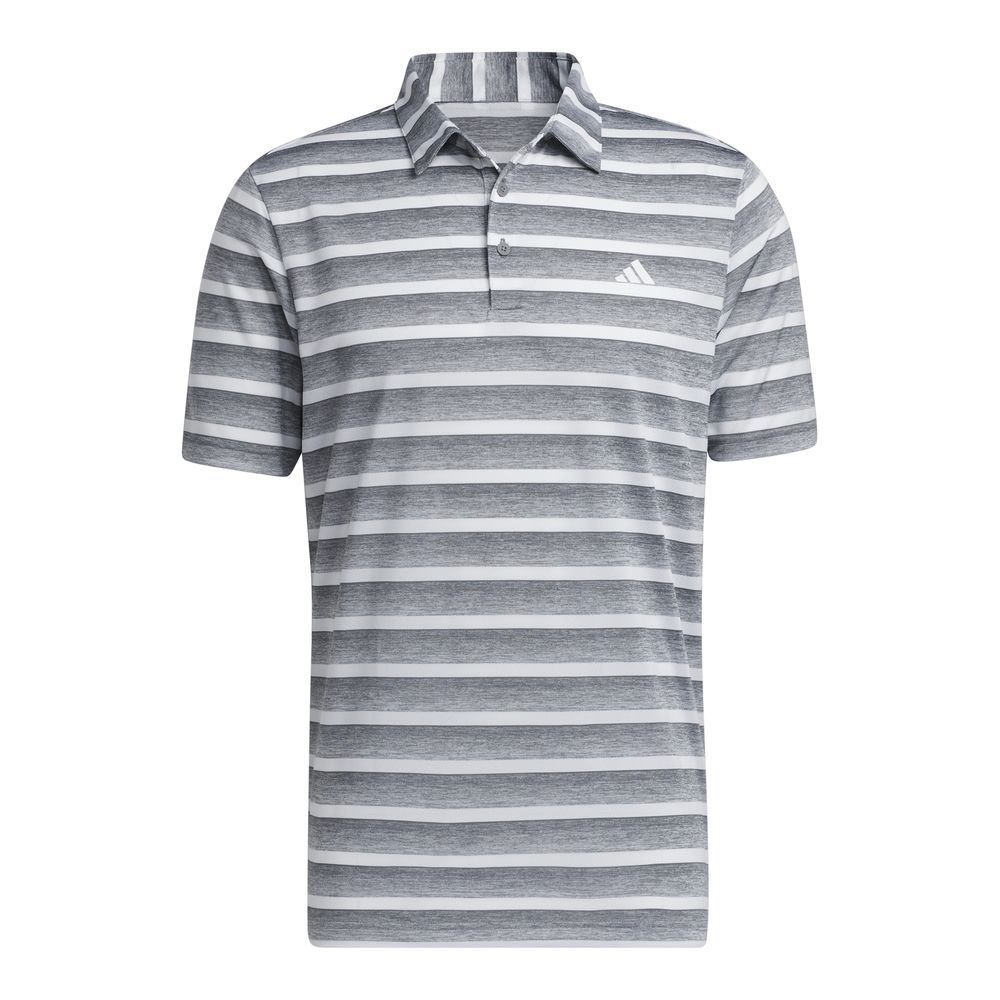adidas Men's Two Colour Stripe Golf Polo Shirt