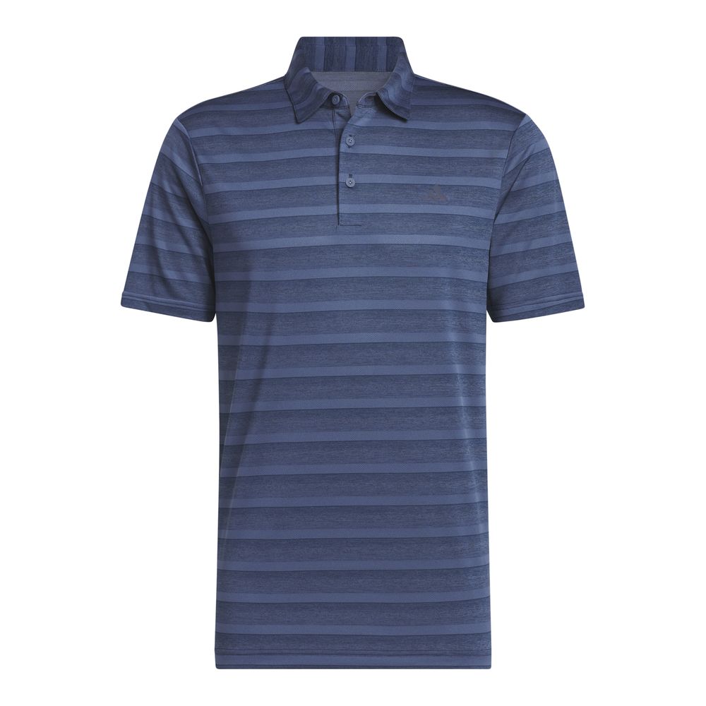 adidas Men's Two Colour Stripe Golf Polo Shirt