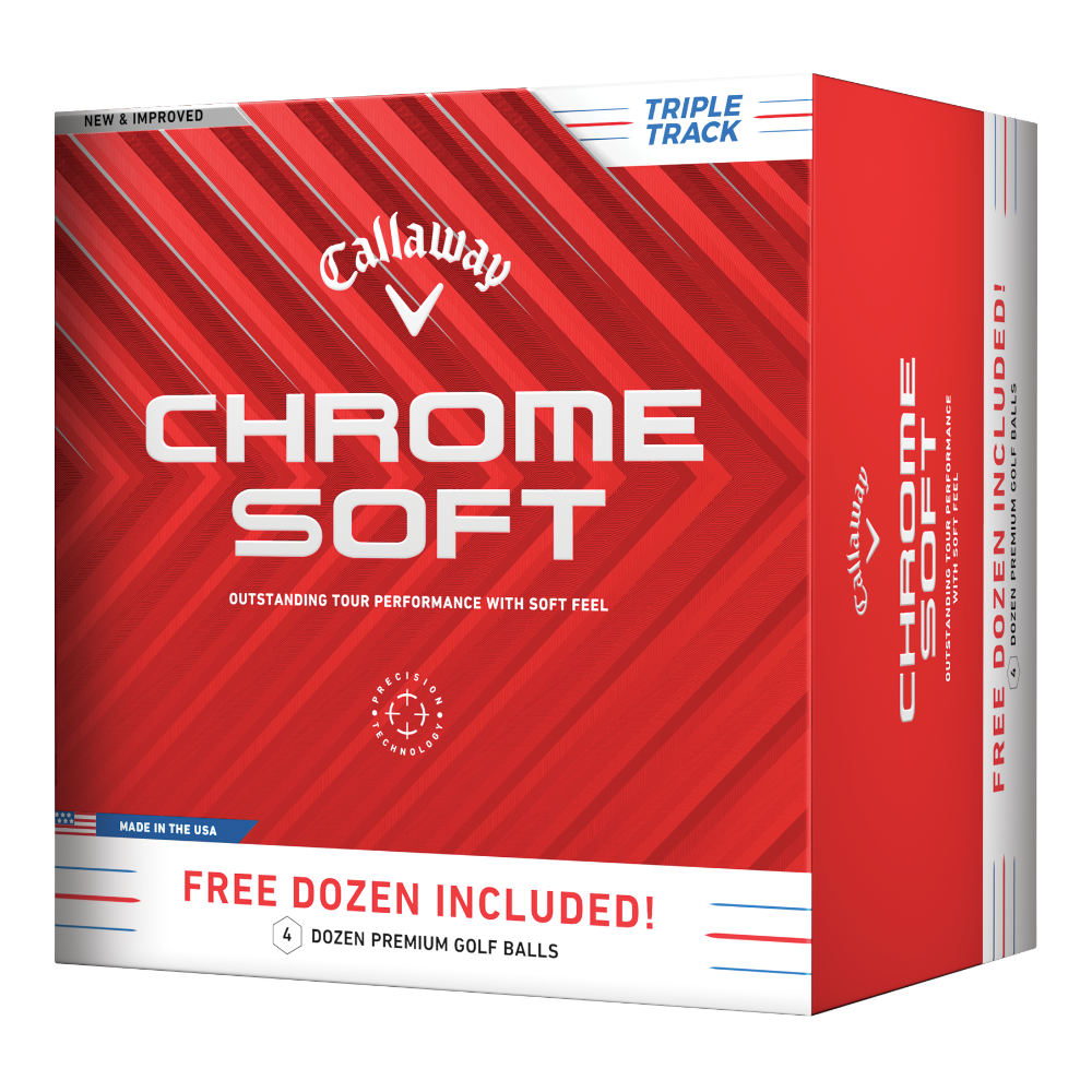 Callaway 4 for 3 Chrome Soft Triple Track Golf Balls