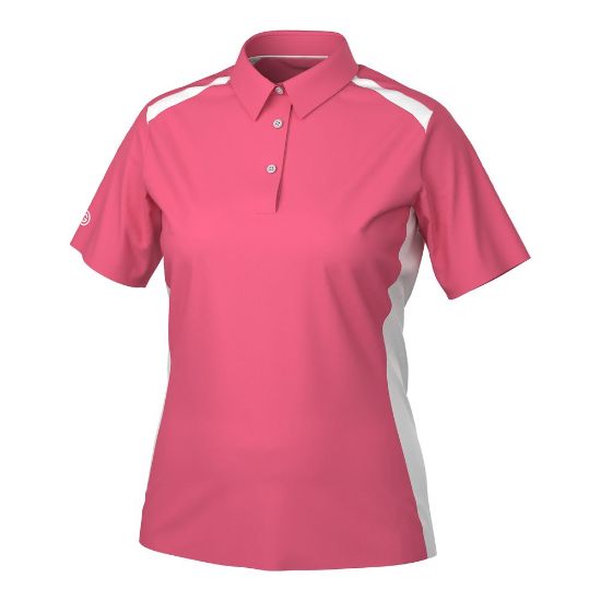 Galvin Green Ladies Mirelle V8+ Rose Golf Polo Shirt Front View