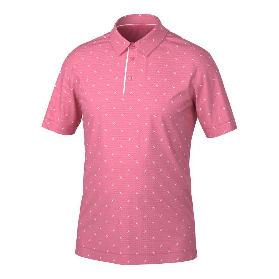 Galvin Green Men's Miklos V8+ Rose Golf Polo Shirt Front View