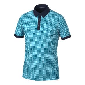 Galvin Green Men's Mate V8+ Aqua Golf Polo Shirt Front View