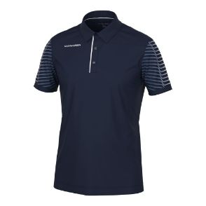 Galvin Green Men's Milion V8+ Navy Golf Polo Shirt Front View