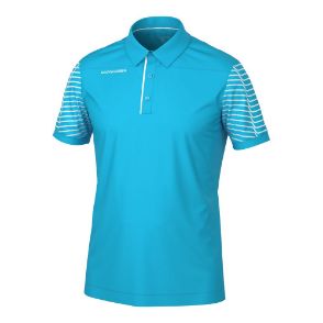 Galvin Green Men's Milion V8+ Aqua Golf Polo Shirt Front View