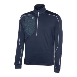 Galvin Green Men's Dave Insula Navy Golf Midlayer Front View