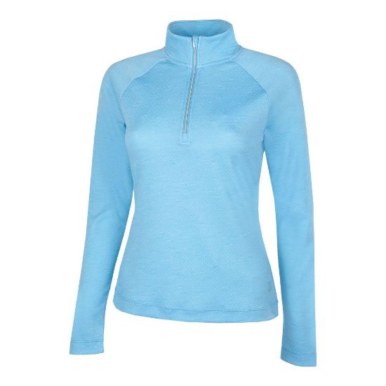 Galvin Green Ladies Diora Insula Alaskan Blue Golf Midlayer Front View