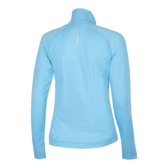 Galvin Green Ladies Diora Insula Alaskan Blue Golf Midlayer Back View