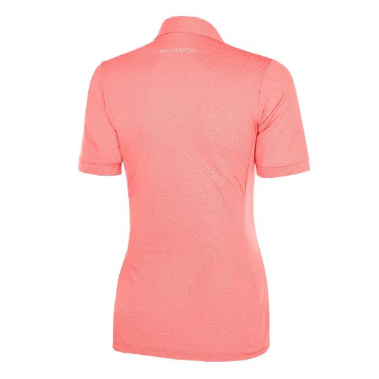 Galvin Green Ladies Melody V8+ Coral Golf Polo Shirt Back View