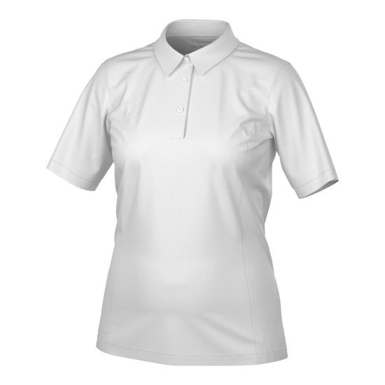 Galvin Green Ladies Melody V8+ White Golf Polo Shirt Front View