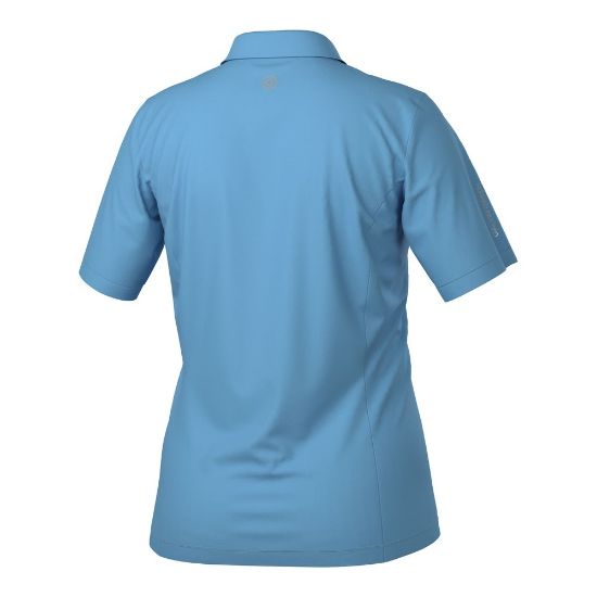 Galvin Green Ladies Melody V8+ Alaskan Blue Golf Polo Shirt Back View