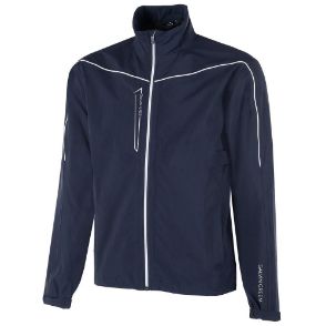 Galvin Green Men's Armstrong Gore-Tex Navy/White Golf Jacket Front View