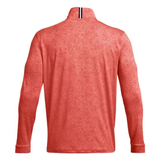 	Under Armour Men's Playoff Printed Coho Red 1/4 Zip Golf Midlayer Back View