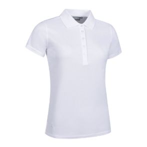 Glenmuir Ladies Paloma White  Golf Polo Shirt Front View