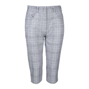 Glenmuir Ladies Phoebe White/Grey/Candy Golf Pedal Pushers