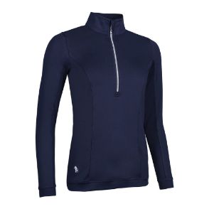 Glenmuir Ladies Carina Navy Golf Midlayer Side View