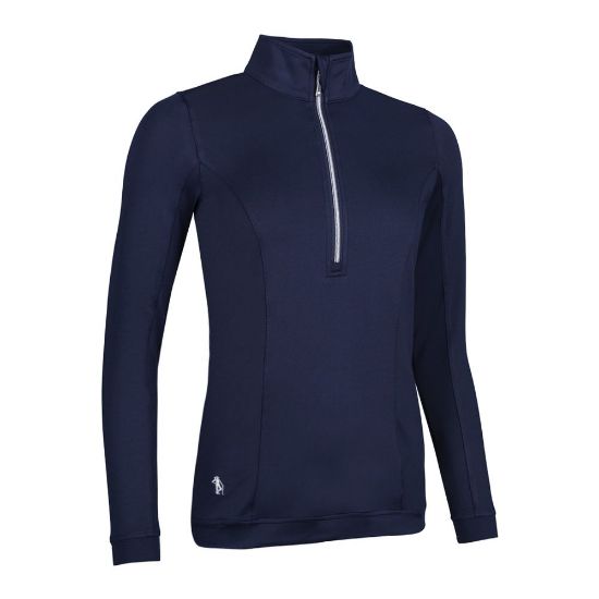 Glenmuir Ladies Carina Navy Golf Midlayer Front View