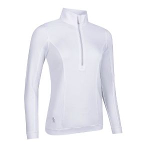 Glenmuir Ladies Carina White Golf Midlayer Front View