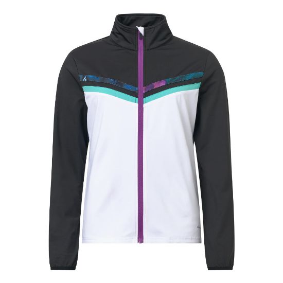 Abacus Ladies Sherwood Full-Zip Violet Golf Fleece Front View