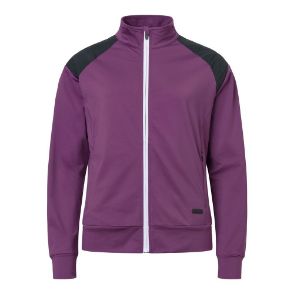 Abacus Ladies Hoylake Thermo Zip Violet Golf Midlayer Front View
