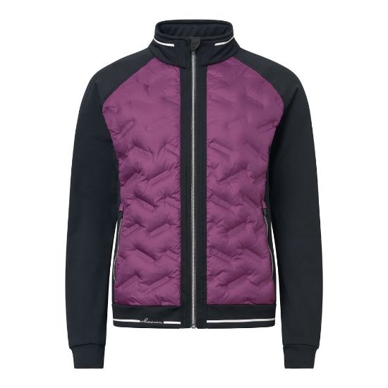 Abacus Ladies Grove Hybrid Violet Golf Jacket Front View