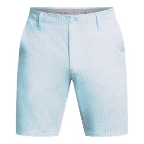 Under Armour Men's Drive Printed White/Sky Blue/Grey Golf Shorts