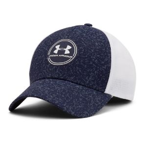 Under Armour Men's Iso Chill Driver Mesh Navy Golf Cap Front View
