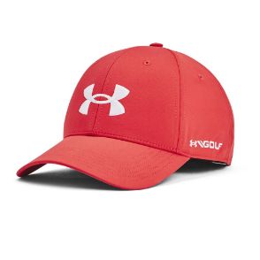 Under Armour Men's Golf96 Red Cap Front View