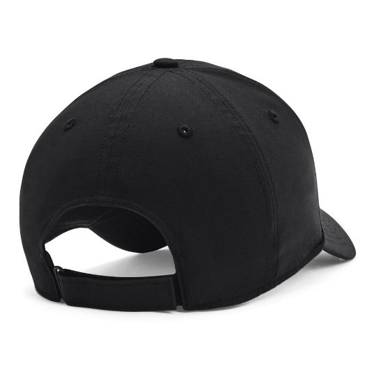 Under Armour Men's Golf96 Black Cap Back View