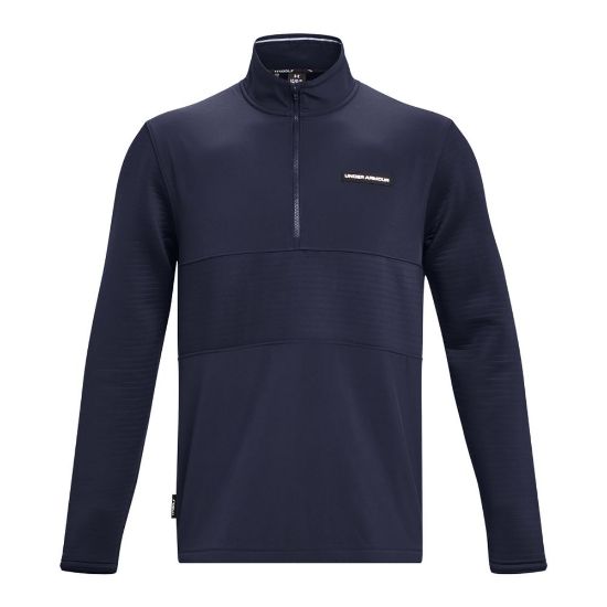 Under Armour Men's Storm Daytona 1/2-Zip Navy Golf Jacket Front View