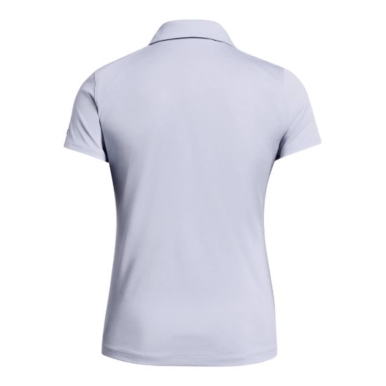 Under Armour Ladies Playoff Celeste Golf Polo Shirt Back View