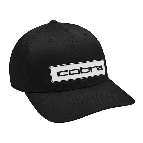 Cobra Tour Tech Black Golf Cap Front View