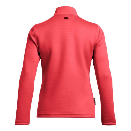 Under Armour Ladies Storm Daytona Red Golf Jacket Back View