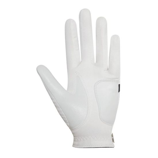 FootJoy Ladies WeatherSof White/Black Golf Glove Palm View