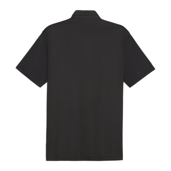 Puma Men's Pure Colourblock White Golf Polo Shirt Back View